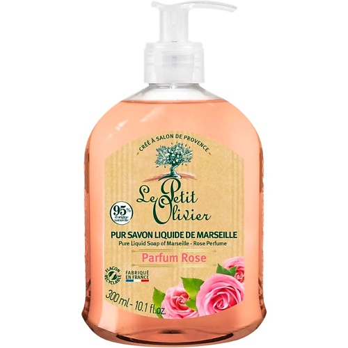 Мыло жидкое LE PETIT OLIVIER Мыло марсельское жидкое Роза Parfum Rose Liquid Soap