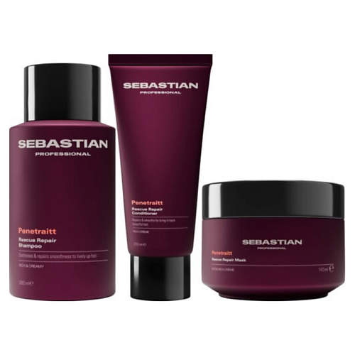 Набор для ухода за волосами SEBASTIAN PROFESSIONAL Набор для волос Bundle Rescue Repair Шампунь+Кондиционер+Маска