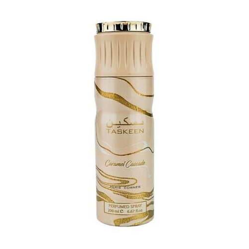 Парфюмированный дезодорант-спрей PARIS CORNER Парфюмерный дезодорант-спрей Taskeen Caramel Cascade