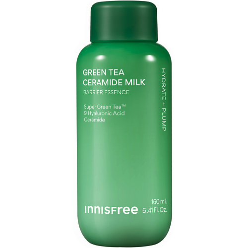 Тоник для лица INNISFREE Барьерный молочный тонер-эссенция для лица с керамидами зеленого чая для увлажнения кожи Green Tea Ceramide Milk Barrier Essence