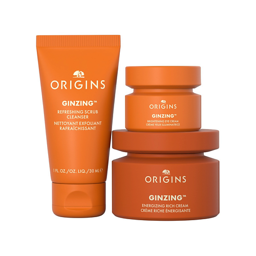 Набор средств для лица ORIGINS Лимитированный набор для сияния кожи GinZing Glowing Essentials