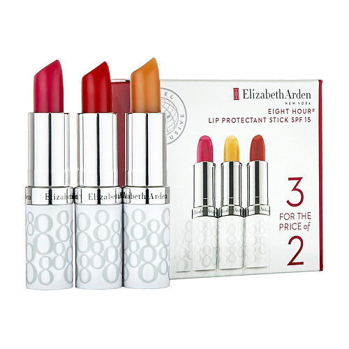 Набор средств для губ ELIZABETH ARDEN Набор оттеночных бальзамов для губ Eight Hour Lip