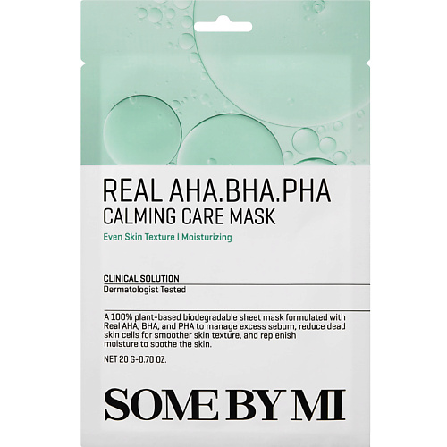 Маска для лица SOME BY MI Маска для лица тканевая Real Aha-Bha-Pha Calming Care Mask