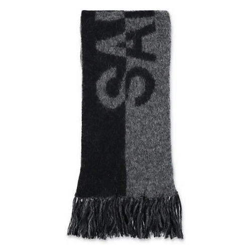 Шарф YVES SAINT LAURENT Шерстяной шарф с логотипом Saint Laurent