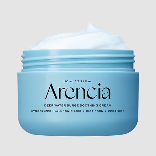 Крем для лица ARENCIA Успокаивающий крем с PDRN и пептидами  Deep Water Surge Soothing Cream