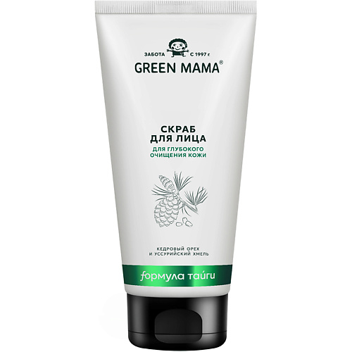 Скраб для лица GREEN MAMA Скраб для лица Кедровый орех и уссурийский хмель Natural Skin Care
