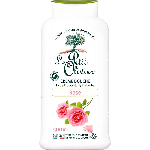 Крем для душа LE PETIT OLIVIER Крем для душа нежный Роза Rose Crème Douche