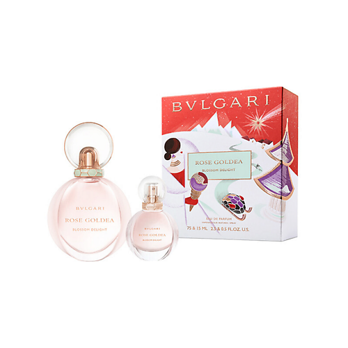 Набор парфюмерии BVLGARI Набор Rose Goldea Blossom Delight: Парфюмерная вода + Миниатюра