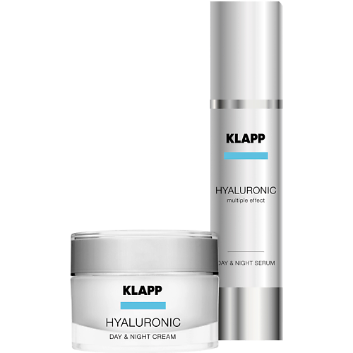 Набор средств для лица KLAPP COSMETICS Набор Гиалуроник Крем и Сыворотка Hyaluronic Face Care Set