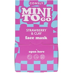 Глиняная маска с цинком и экстрактом клубники Mini To Go Strawberry & Clay Sleeping Mask