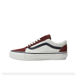 Кроссовки Old Skool Wear-Resistant Low-Top Skateboard Shoes Men's Burgundy