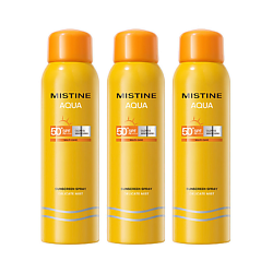 Освежающий и успокаивающий солнцезащитный спрей AQUA SPF50+