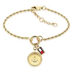 Браслет с подвесками Gold Tone Anchor 2781030