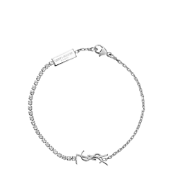 Браслет из латуни с искусственными кристаллами женский Yves Saint Laurent