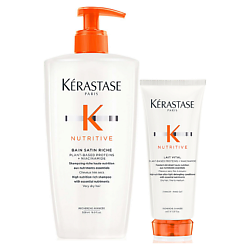 Набор для интенсивного питания волос Nutritive Riche Big Duo