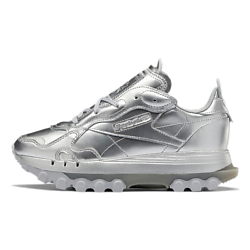 Кроссовки Reebok Classic Leather Cardi B Silver Metallic Women's