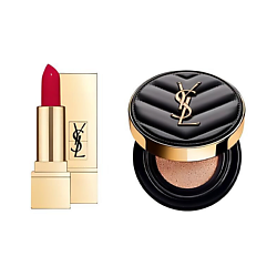Мини-кушон Le Cushion Encre de Peau + Помада Rouge Pur Couture