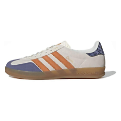Кроссовки Gazelle Indoor Cream White Blue Orange
