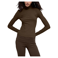 Лонгслив Ribbed Mesmerize Mock Neck Long Sleeve