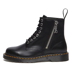 Коньки унисекс 1460 Zip Black Polished Smooth Cow Leather