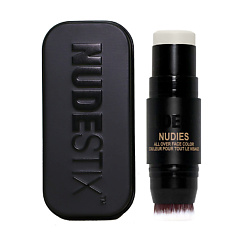Хайлайтер Nudies Glow в стике, со встроенной кисточкой для растушевки