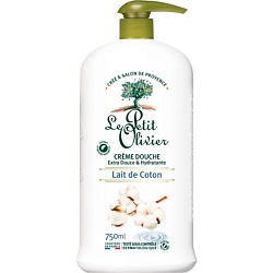 Крем для душа нежный молочко Хлопка Lait de Coton Crème Douche