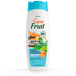Шампунь для волос Свежесть и очищение Матча+фруктовый микс SuperFRUIT