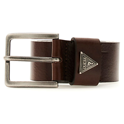 Кожаный ремень Triangle Logo Belt Brown