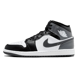 Кроссовки 1 Mid Black White Iron Grey
