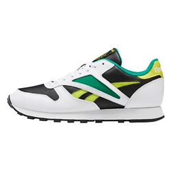 Кроссовки Reebok Classic Leather Mark 'Black Hero Yellow'
