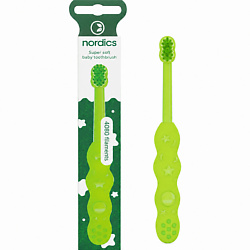 Зубная щетка детская Super Soft Baby Toothbrush Зеленая