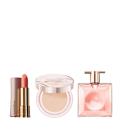 Набор: Помада L'Absolu Rouge Intimatte + Кушон Skin Idole 3 Serum + Парфюмерная вода Idole