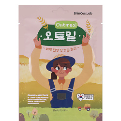 Увлажняющая тканевая маска экстрактом овса Oatmeal Grain Mask Pack