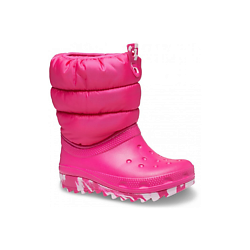 Детские сапоги утепленные для девочки Crocs Classic Neo Puff Boot K