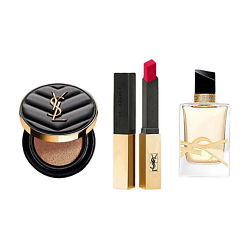 YSL Набор миниатюр: Кушон+Губная помада + Парфюмерная вода Libre