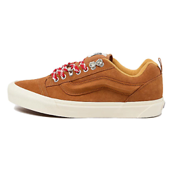 Кроссовки Knu Skool Anti-Slip Wear-Resistant Low-Top Skateboard Shoes Brown