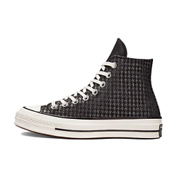 Кроссовки Chuck 70 Womens High Houndstooth Shine Black Womens