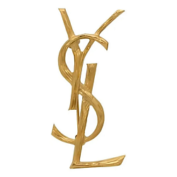 Брошь с логотипом YSL Saint Laurent Cassandre