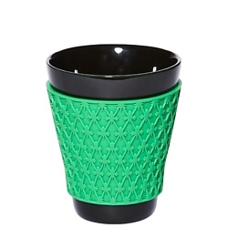 Стакан черный с силиконовым держателем Green net