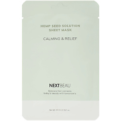 Успокаивающая тканевая маска с маслом семян конопли Hemp Seed Solution