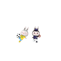Игрушка LABUBU Sports Collection football+baseball, 2 шт, 9 см