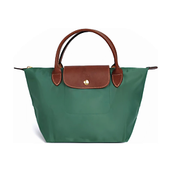 Сумка Le Pliage Polyamide Canvas With Leather Dumpling Bag Small Size Women's Sage