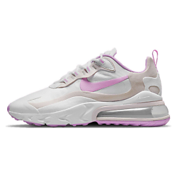 Кроссовки Air Max 270 React 'White Fuchsia Glow Platinum Violet'