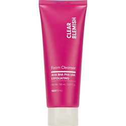 Очищающая пенка для умывания с кислотами, пилинг-формула Clean Blemish