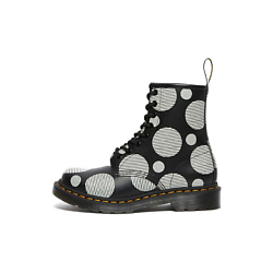 Ботинки Dr. Martens 1460 Polka Dot Smooth Leather Black