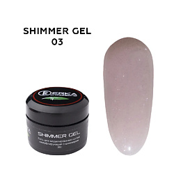 Гель камуфлирующий для наращивания ногтей SHIMMER GEL