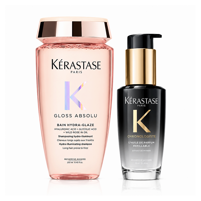 Изображение товара KERASTASE Набор для блеска и восстановления волос Gloss Absolu и Chronologiste, 250 мл + 30 мл Изображение товара KERASTASE Набор для блеска и восстановления волос Gloss Absolu и Chronologiste, 250 мл + 30 мл