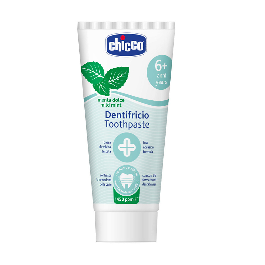 Изображение товара Зубная паста Chicco для детей с фтором и мятным вкусом 50 мл Изображение товара Зубная паста Chicco для детей с фтором и мятным вкусом 50 мл