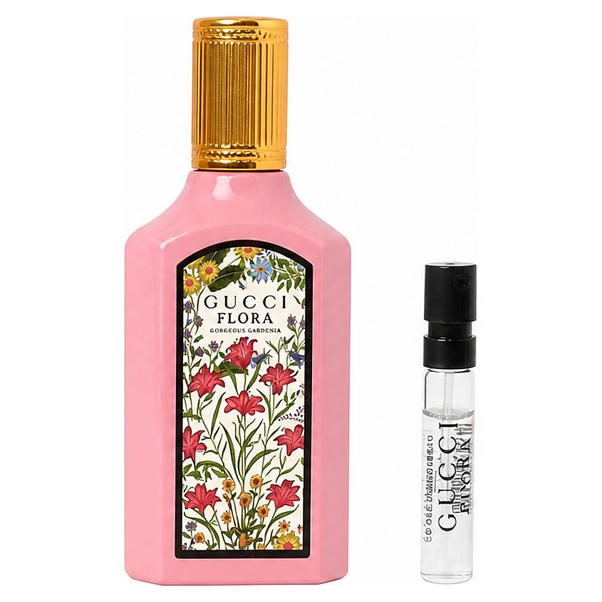 Изображение товара GUCCI Набор: Парфюмерная вода Flora Gorgeous Gardenia + Пробник Flora Gorgeous Jasmine, 5 мл + 1,5 мл Изображение товара GUCCI Набор: Парфюмерная вода Flora Gorgeous Gardenia + Пробник Flora Gorgeous Jasmine, 5 мл + 1,5 мл