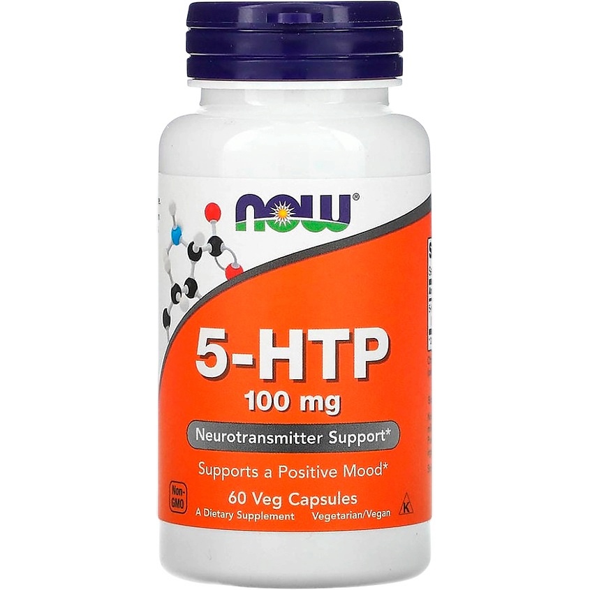 Изображение товара NOW БАД 5-гидрокситриптофан 5-HTP, 60 шт. Изображение товара NOW БАД 5-гидрокситриптофан 5-HTP, 60 шт.